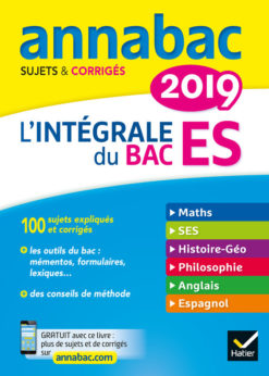 Annales Annabac 2019 L'intégrale Bac ES eBook