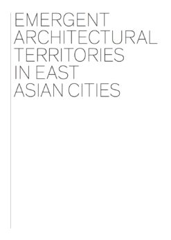 Emergent Architectural Territories in East Asian Cities eBook