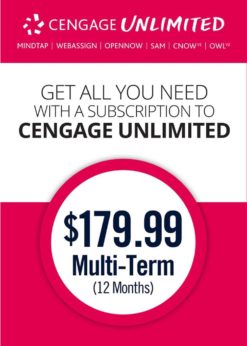 Cengage Unlimited, Multi-term (12 months) 1st Edition