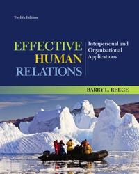 Effective Human Relations: Interpersonal and Organizational Applications eBook