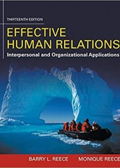Effective Human Relations: Interpersonal And Organizational Applications eBook