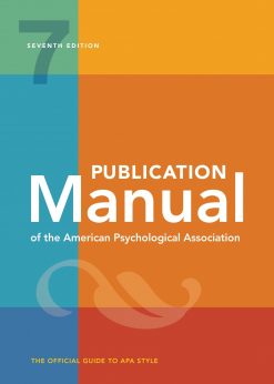 Publication Manual of the American Psychological Association 7th Edition