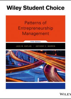 Patterns of Entrepreneurship Management eBook