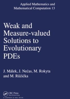 Weak and Measure-Valued Solutions to Evolutionary PDEs eBook