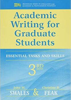 Academic Writing for Graduate Students: Essential Tasks and Skills eBook