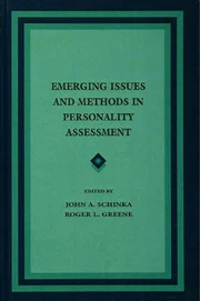 Emerging Issues and Methods in Personality Assessment eBook