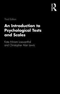 An Introduction to Psychological Tests and Scales eBook