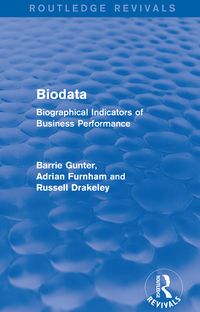 Biodata (Routledge Revivals): Biographical Indicators of Business Performance eBook
