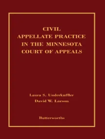 Civil Appellate Practice in the Minnesota Court of Appeals eBook