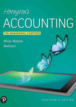 Horngren's Accounting: The Managerial Chapters, 13th Edition eBook