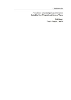 Crucial Words: Conditions for Contemporary Architecture eBook