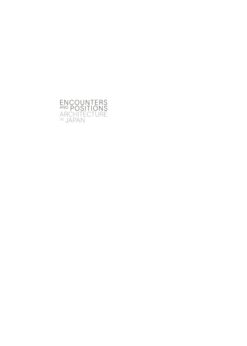 Encounters and Positions: Architecture in Japan eBook