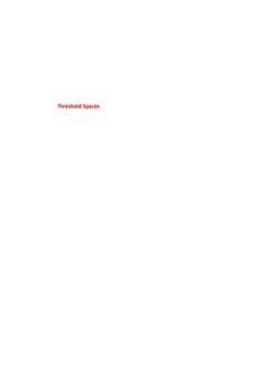 Threshold Spaces: Transitions in Architecture. Analysis and Design Tools eBook