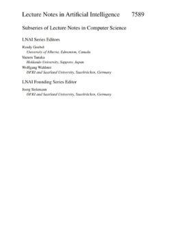 Advances in Artificial Intelligence - SBIA 2012: 21st Brazilian Symposium on Artificial Intelligence, Curitiba, Brazil, October 20-25, 2012, Proceedings eBook