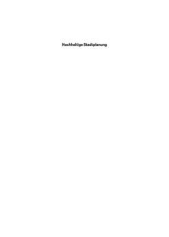 Nachhaltige Stadtplanung: Konzepte für nachhaltige Quartiere eBook