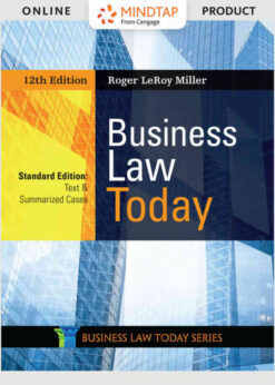 Business Law Today, Standard: Text & Summarized Cases, 12th Edition eBook