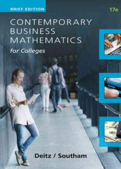 Contemporary Business Mathematics for Colleges, Brief Course 17th Edition eBook