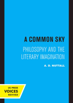 A Common Sky: Philosophy and the Literary Imagination eBook