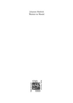 Weisheit im Wandel: Untersuchungen zur Weisheitstheologie bei Ben Sira. Mit Nachwort und Bibliographie zur Neuauflage, 1st Edition eBook