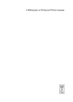 A Bibliography on Writing and Written Language eBook